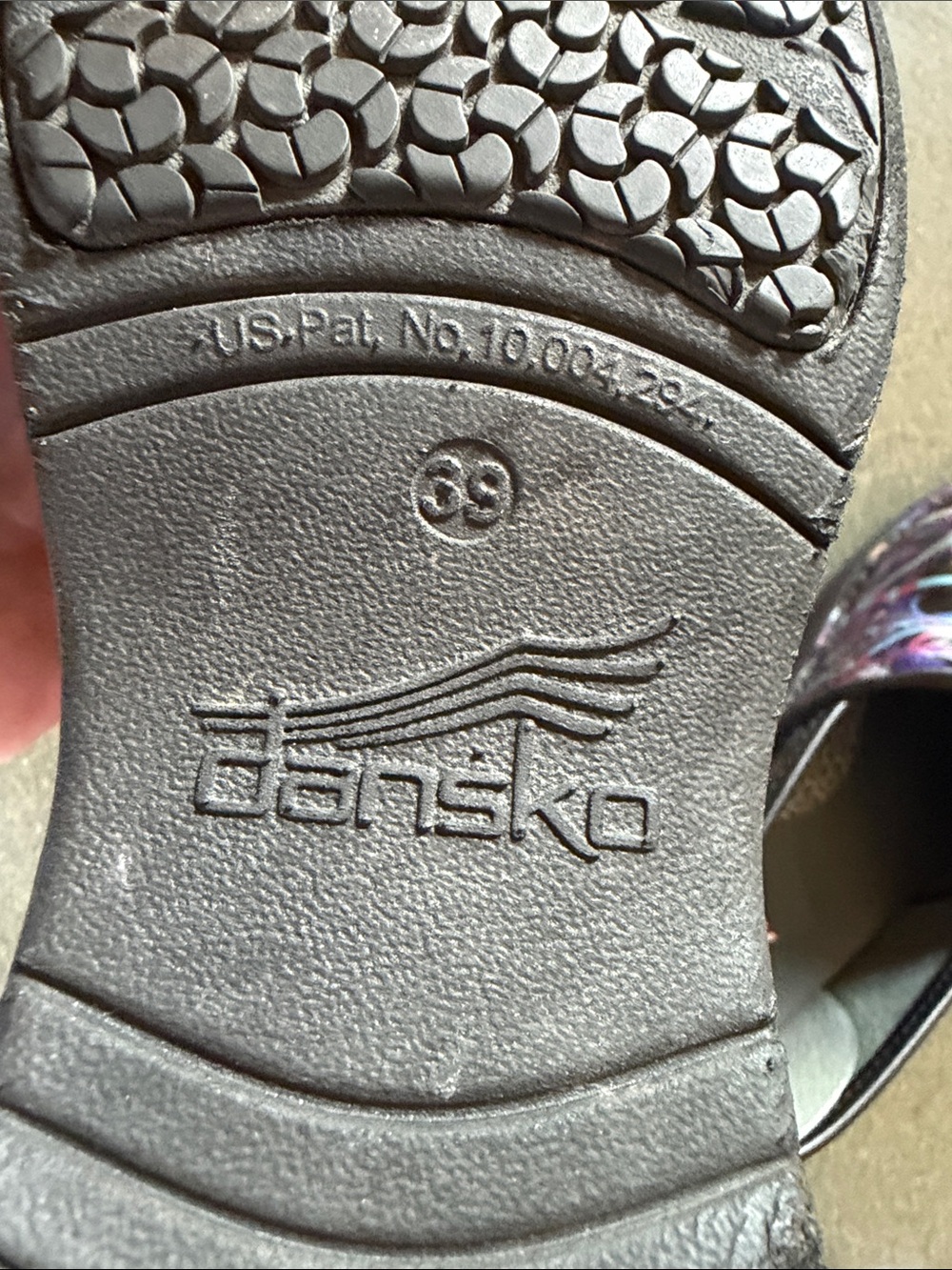 Dansko XP 2.0 Ribbon Patent Clog Professional Rocker Sz 39 - Picture 10 of 12